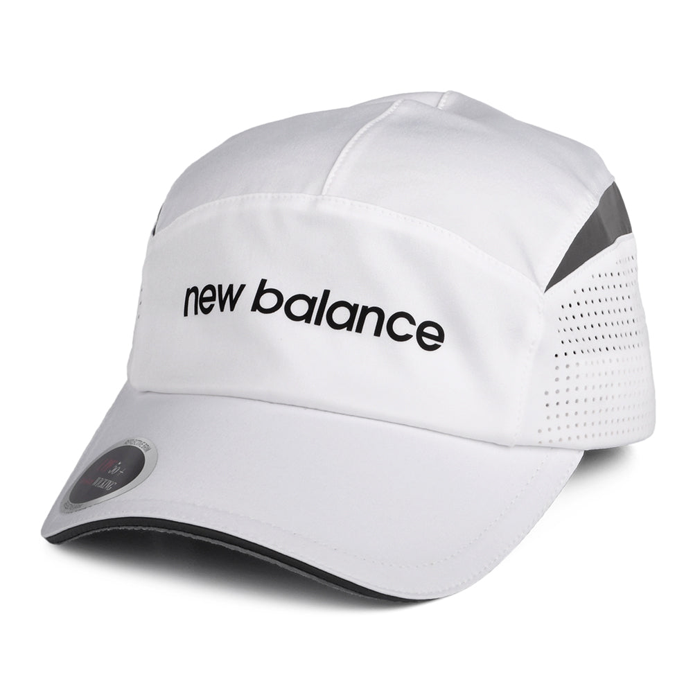 Gorra 5 paneles Laser Running de New Balance - Blanco