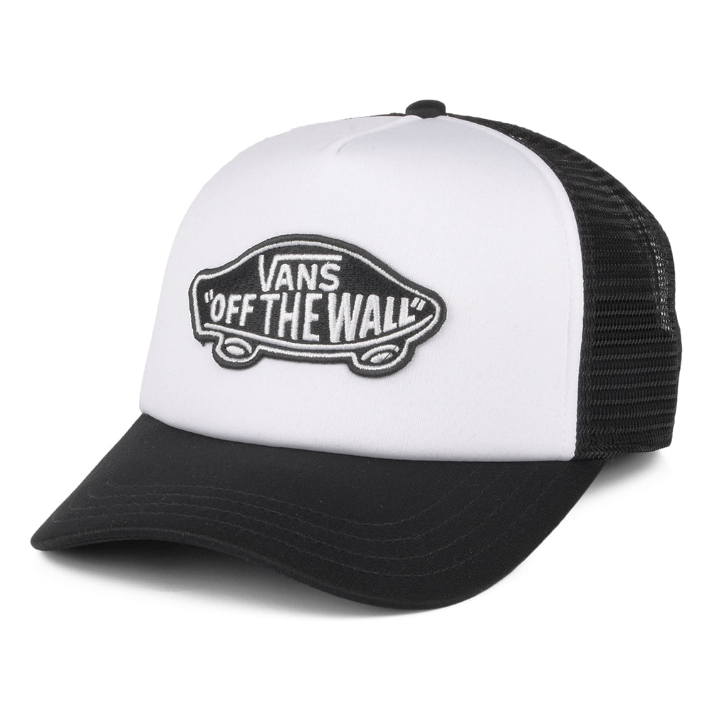 Gorra Trucker Classic Patch visera curvada de Vans - Negro-Blanco