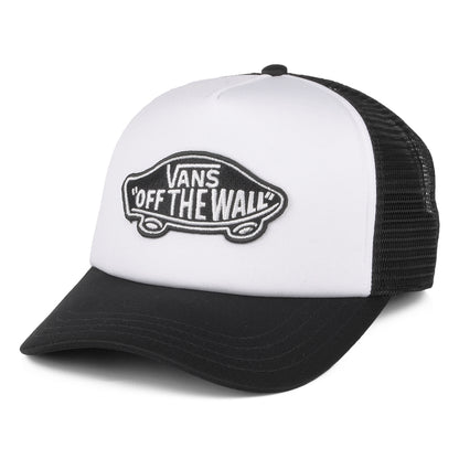 Gorra Trucker Classic Patch visera curvada de Vans - Negro-Blanco