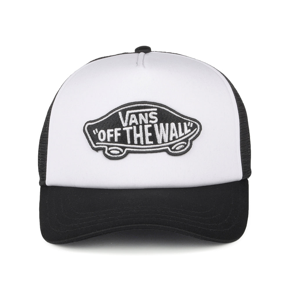 Gorra Trucker Classic Patch visera curvada de Vans - Negro-Blanco