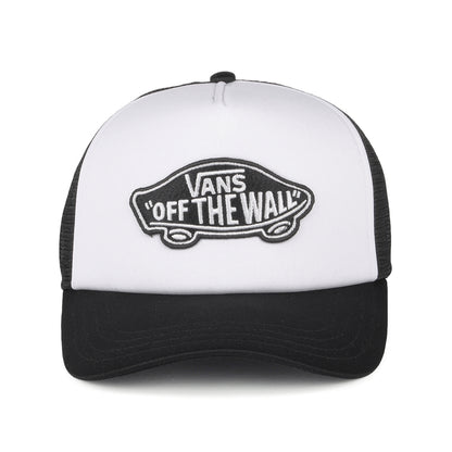 Gorra Trucker Classic Patch visera curvada de Vans - Negro-Blanco