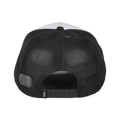 Gorra Trucker Classic Patch visera curvada de Vans - Negro-Blanco