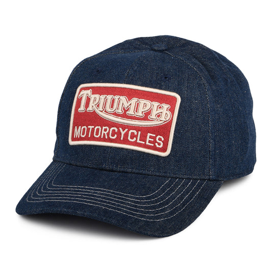 Gorra de béisbol Forecourt de tejido vaquero de Triumph Motorcycles - Azul