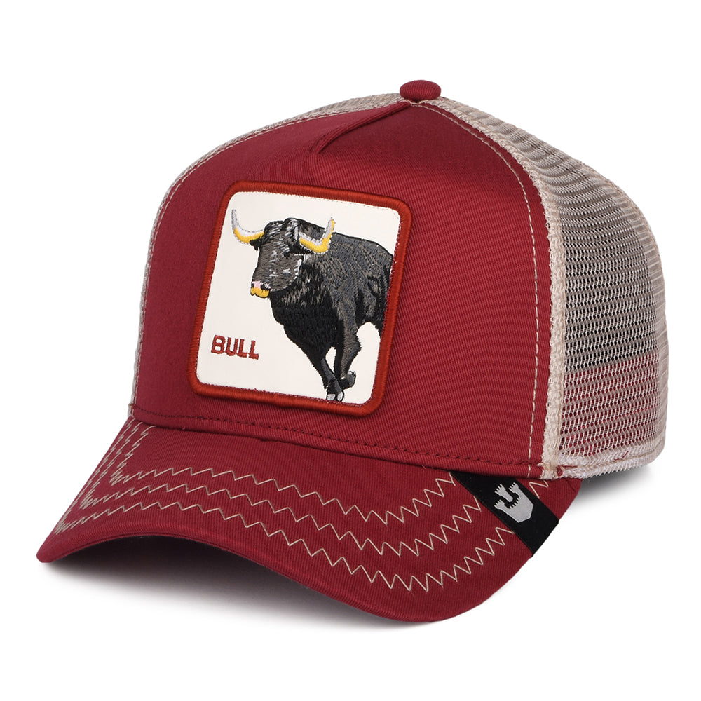 Gorra Trucker Bull de Goorin - Rojo