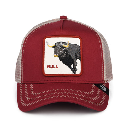 Gorra Trucker Bull de Goorin - Rojo