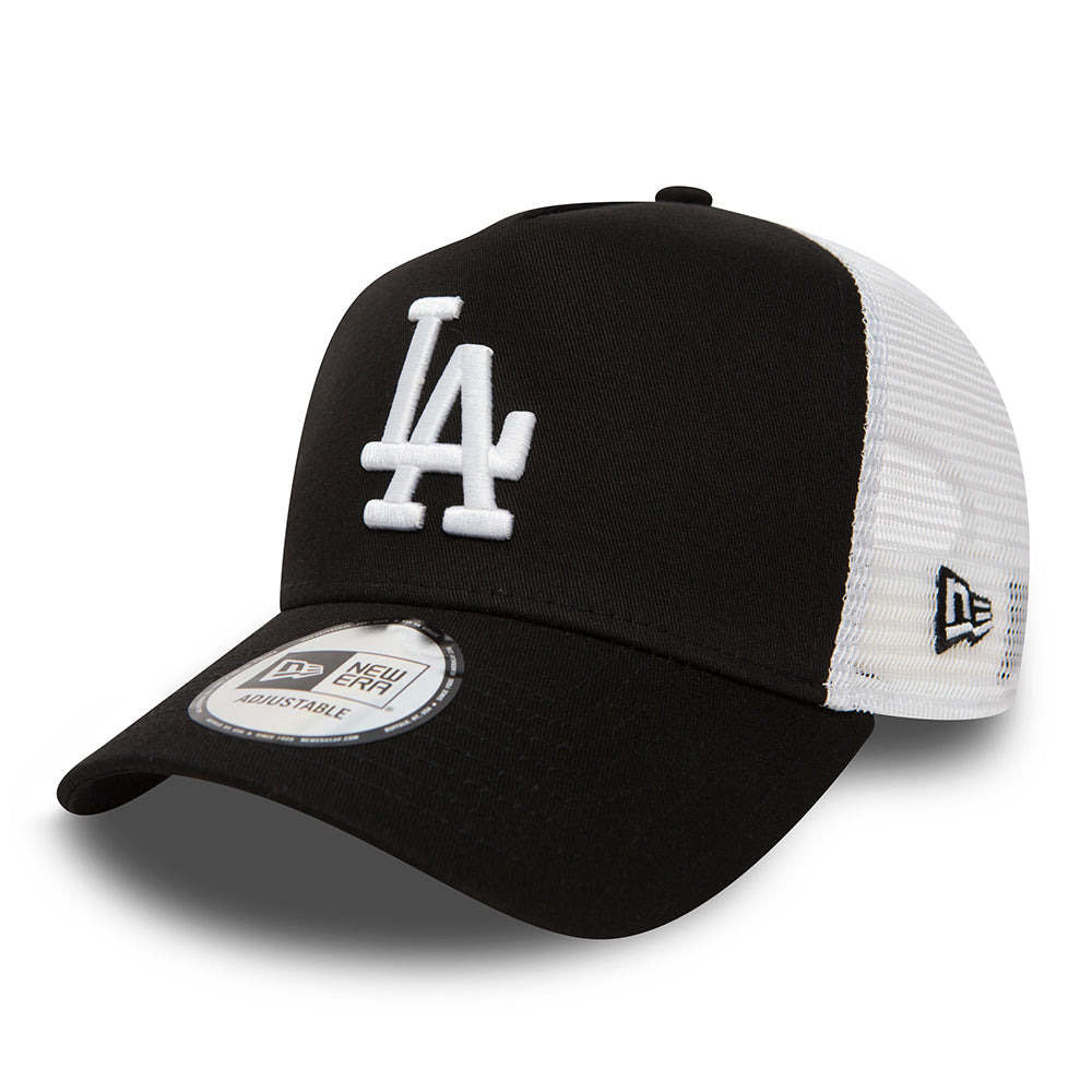 Gorra Trucker A-Frame MLB Clean Trucker L.A. Dodgers de New Era - Negro-Blanco