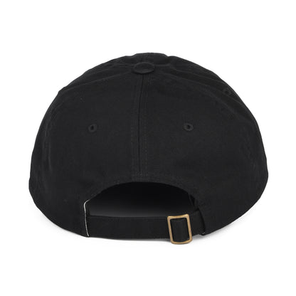 Gorra de béisbol Alpha LP de algodón de Brixton - Negro Lavado