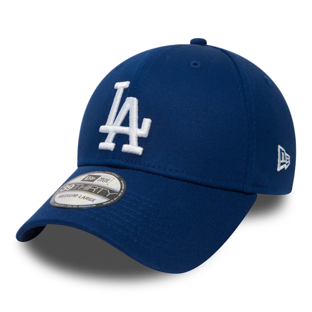 Gorra de béisbol 39THIRTY MLB League Essential L.A. Dodgers de New Era - Azul Real-Blanco