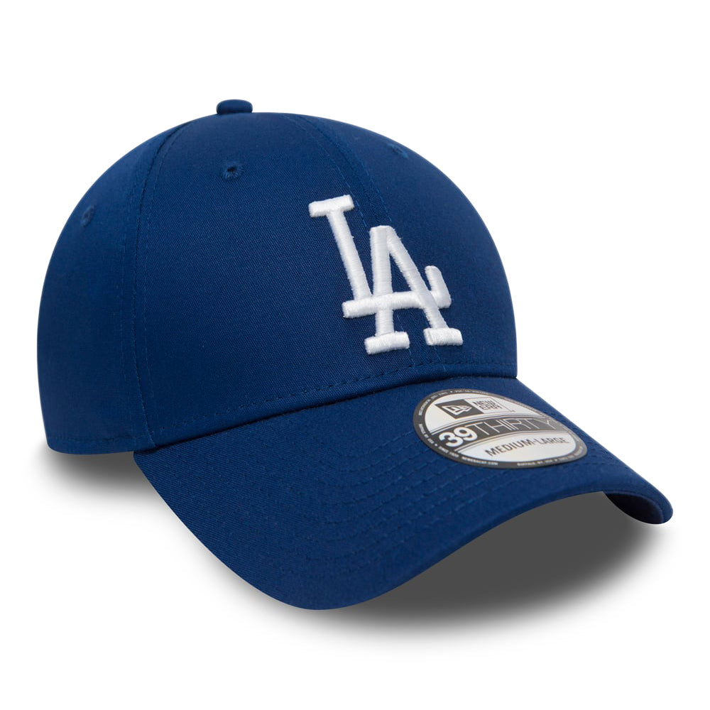 Gorra de béisbol 39THIRTY MLB League Essential L.A. Dodgers de New Era - Azul Real-Blanco