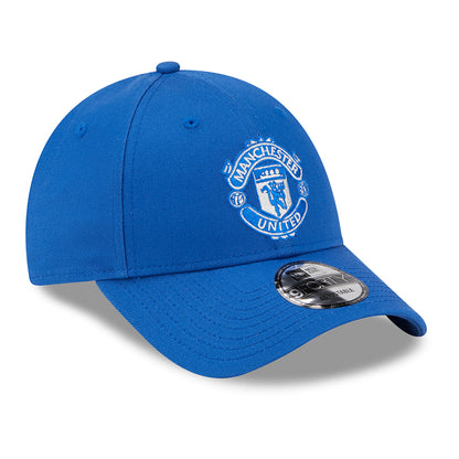 Gorra de béisbol 9FORTY Seasonal Manchester United FC de New Era - Azul Celeste
