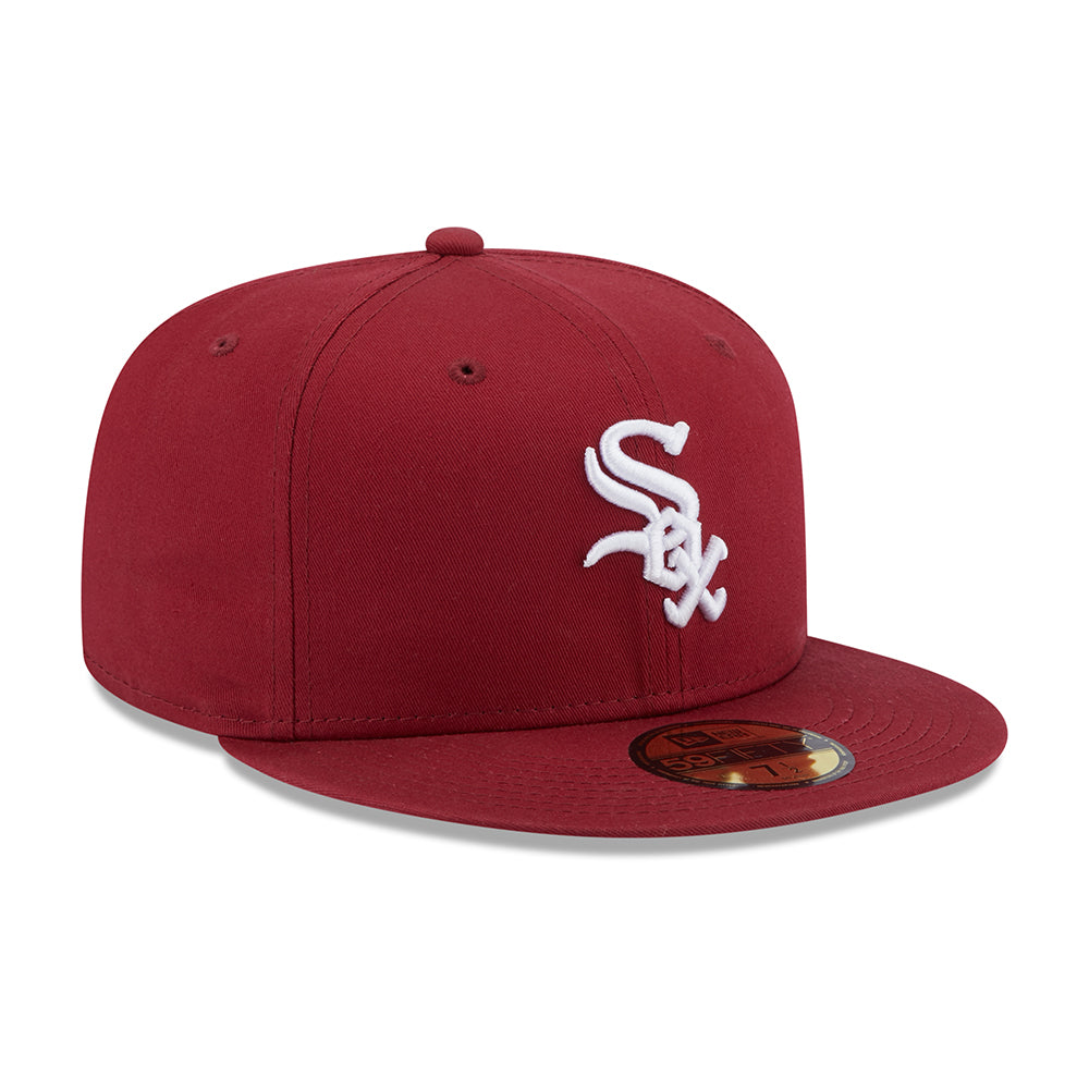 Gorra de béisbol 59FIFTY MLB League Essential Chicago White Sox de New Era - Cardenal-Blanco