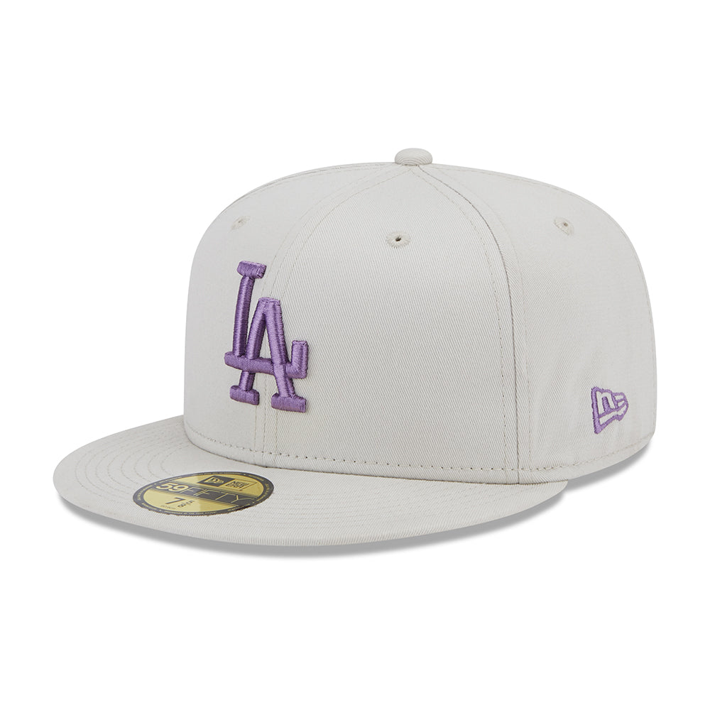 Gorra de béisbol 59FIFTY MLB League Essential L.A. Dodgers de New Era - Piedra-Morado