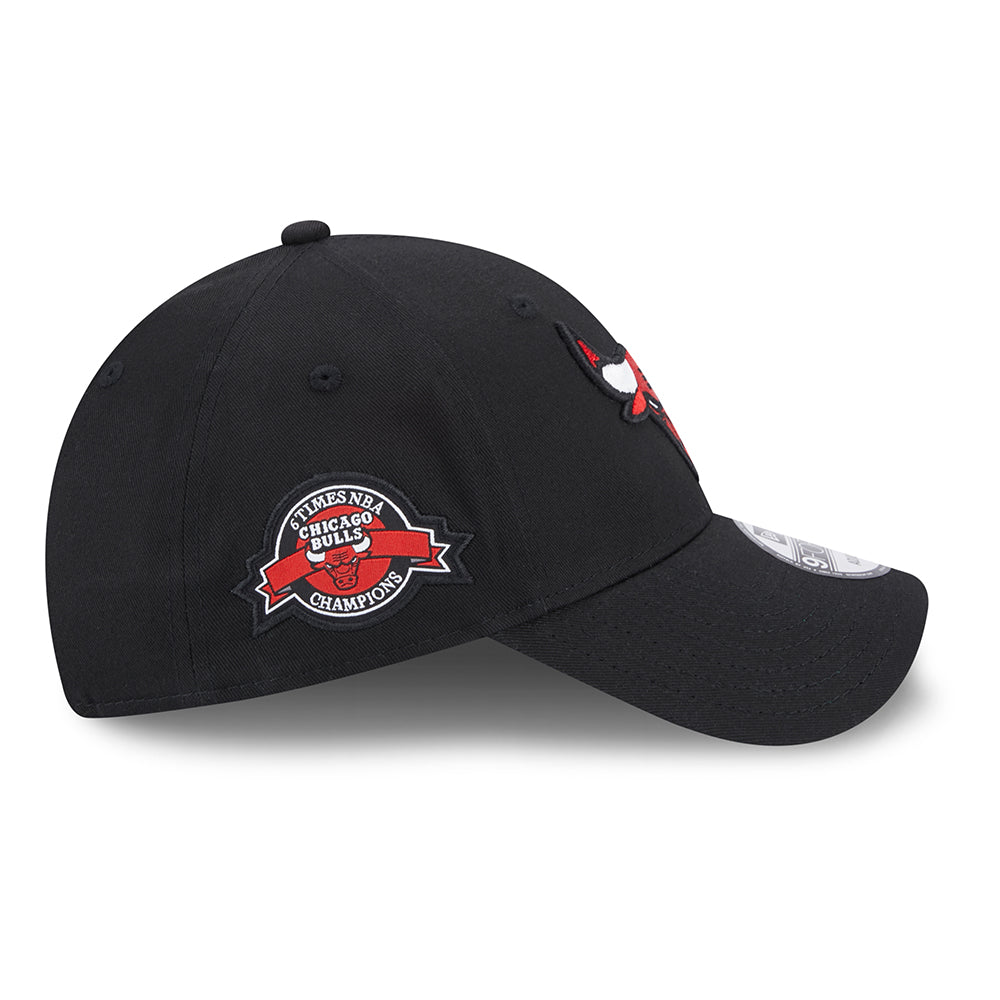 Gorra de béisbol 9FORTY NBA Team Side Patch Chicago Bulls de New Era - Negro