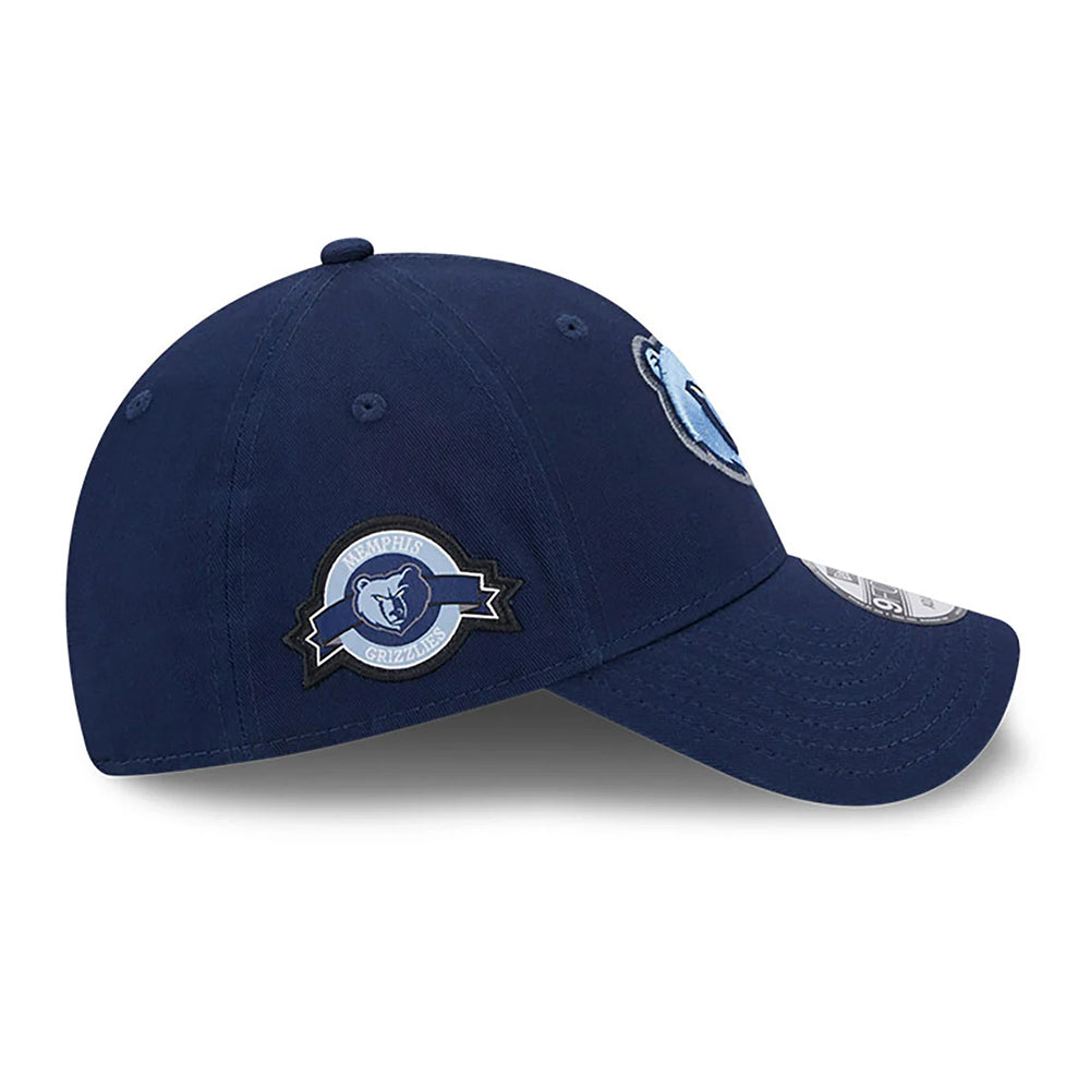 Gorra de béisbol 9FORTY NBA Team Side Patch Memphis Grizzlies de New Era - Azul Marino