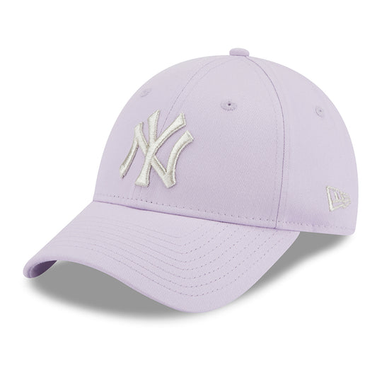 Gorra de béisbol 9FORTY MLB Metallic Logo New York Yankees de New Era - Lavanda-Plateado