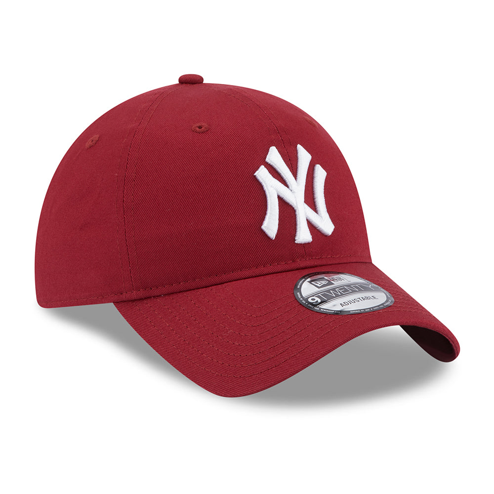Gorra de béisbol 9TWENTY MLB League Casual de los New York Yankees de New Era - Cardenal-Blanco