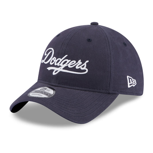 Gorra de béisbol 9TWENTY MLB Team Script L.A. Dodgers de New Era - Azul Marino-Blanco