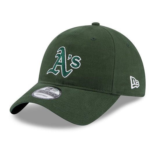 Gorra de béisbol 9TWENTY MLB Team Script Oakland Athletics de New Era - Verde Oscuro