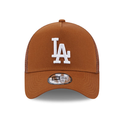 Gorra Trucker A-Frame MLB League Essential L.A. Dodgers de New Era - Tofe-Blanco