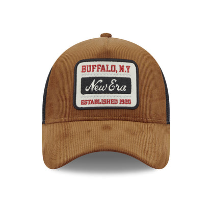 Gorra Trucker A-Frame de pana de New Era - Tofe-Negro