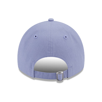 Gorra de béisbol 9TWENTY de algodón lavado de New Era - Lavanda-Blanco