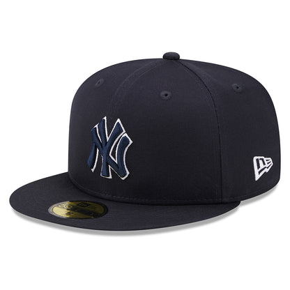Gorra de béisbol 59FIFTY MLB Team Outline New York Yankees de New Era - Azul Marino-Blanco