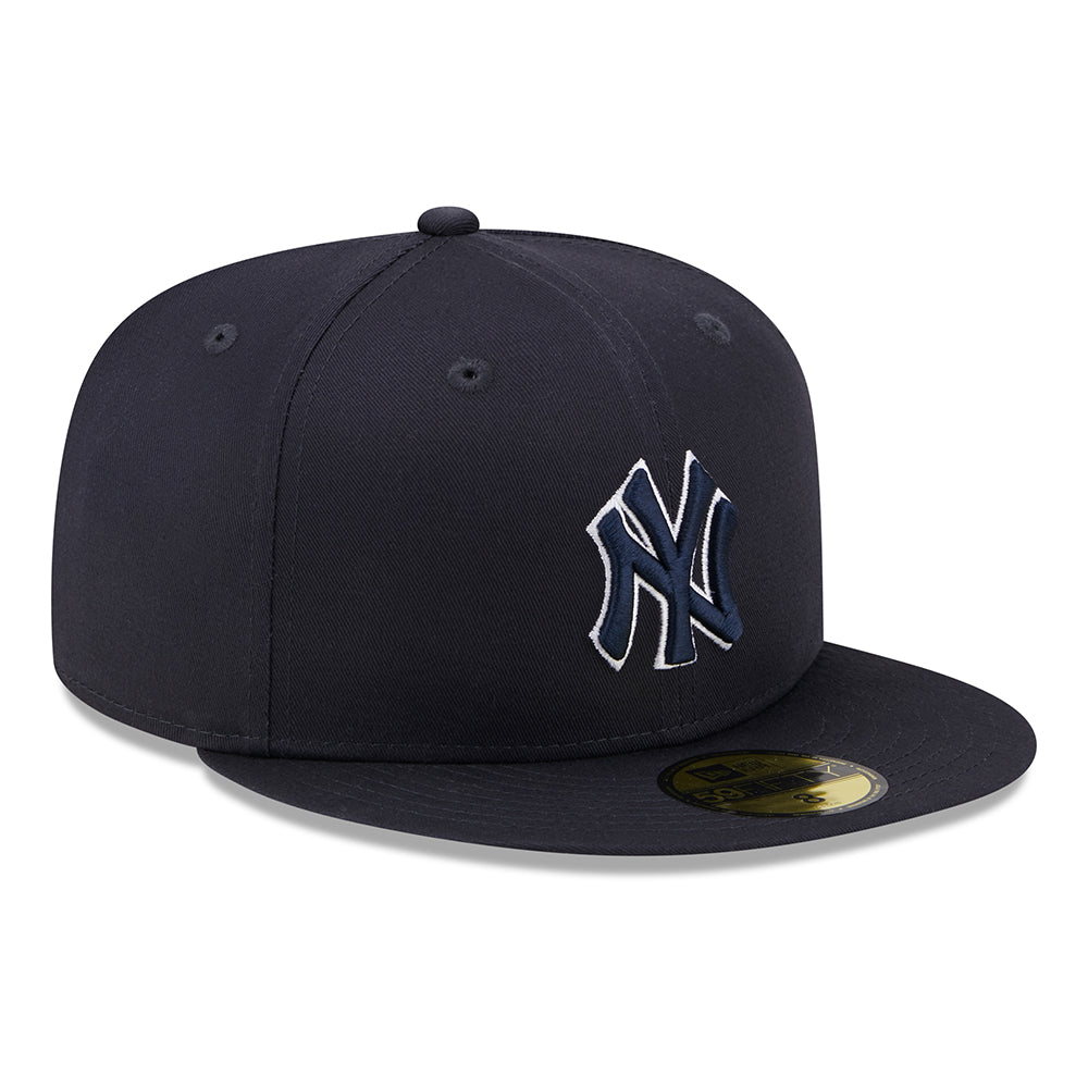 Gorra de béisbol 59FIFTY MLB Team Outline New York Yankees de New Era - Azul Marino-Blanco