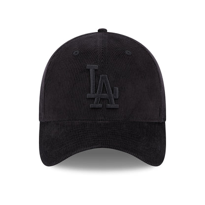Gorra de béisbol 39THIRTY MLB Cord L.A. Dodgers de New Era - Negro sobre Negro