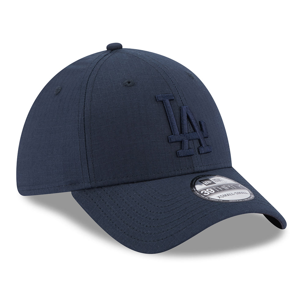 Gorra de béisbol 39THIRTY MLB Ripstop L.A. Dodgers de New Era - Azul Marino sobre Azul Marino