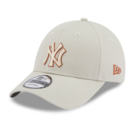 Gorra de béisbol 9FORTY MLB Team Outline New York Yankees de New Era - Piedra-Caramelo