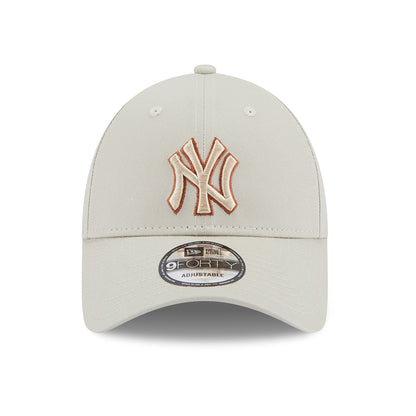 Gorra de béisbol 9FORTY MLB Team Outline New York Yankees de New Era - Piedra-Caramelo