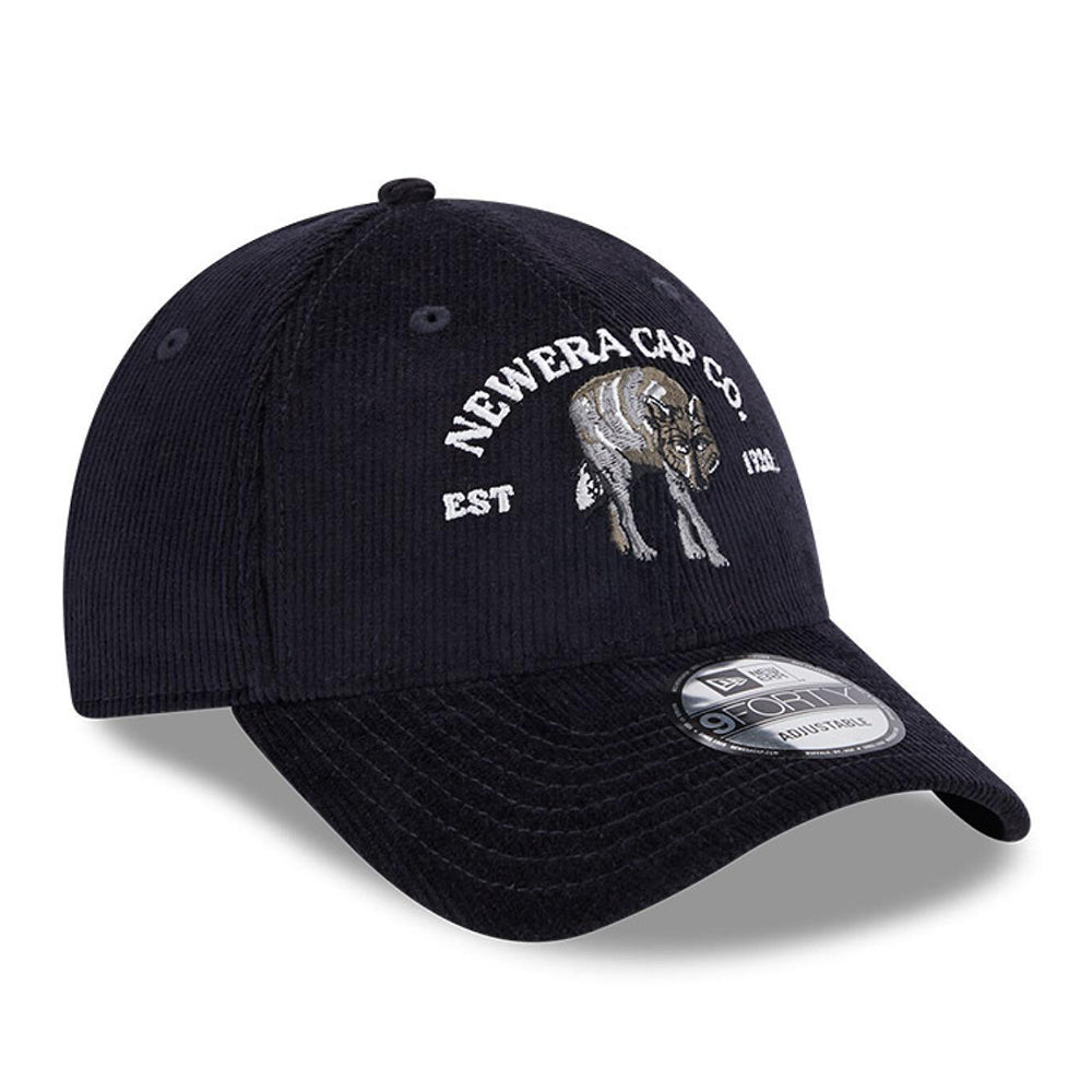 Gorra de béisbol 9FORTY NE Cord Lobo de New Era - Azul Marino