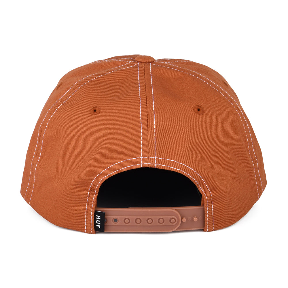 Gorra Snapback Triple Triangle sin estructurar de HUF - Camel-Blanco