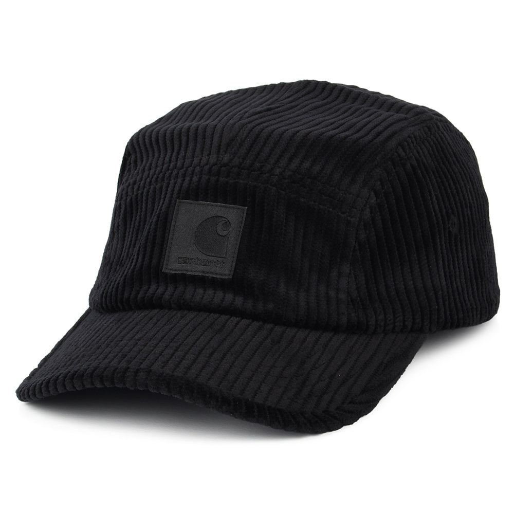 Gorra 5 paneles Erie Jumbo Cord de Carhartt WIP - Negro