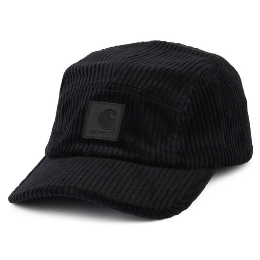 Gorra 5 paneles Erie Jumbo Cord de Carhartt WIP - Negro