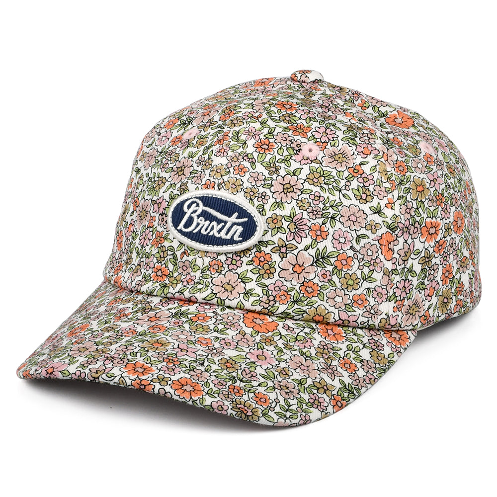 Gorra de béisbol Parsons LP Floral de Brixton - Blanco-Multi