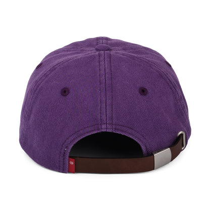 Gorra de béisbol mujeres Essential de tejido vaquero con etiqueta lisa de Levi's - Morado
