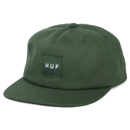Gorra Snapback Box Logo sin estructurar de HUF - Verde Oscuro