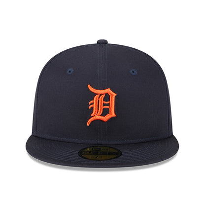 Gorra de béisbol 59FIFTY MLB League Essential Detroit Tigers de New Era - Azul Marino-Naranja