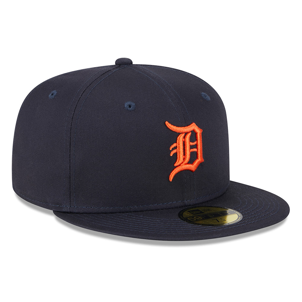 Gorra de béisbol 59FIFTY MLB League Essential Detroit Tigers de New Era - Azul Marino-Naranja