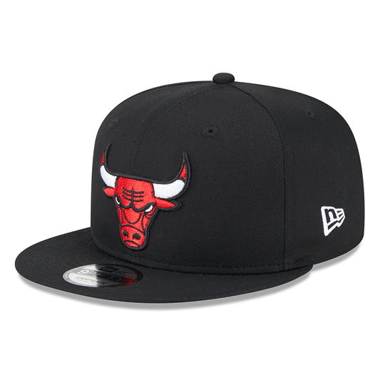 Gorra ajustable 9FIFTY NBA Metallic Chicago Bulls de New Era - Negro