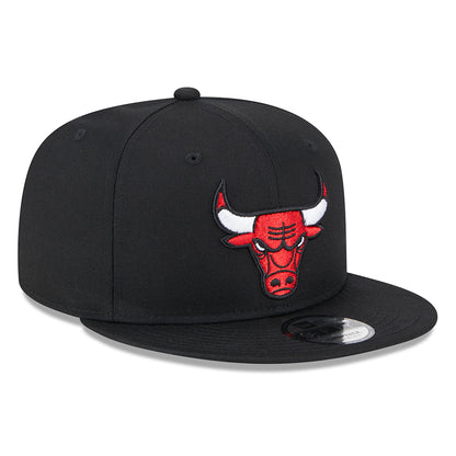 Gorra ajustable 9FIFTY NBA Metallic Chicago Bulls de New Era - Negro