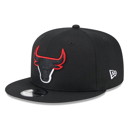 Gorra ajustable 9FIFTY NBA Split Logo Chicago Bulls de New Era - Negro