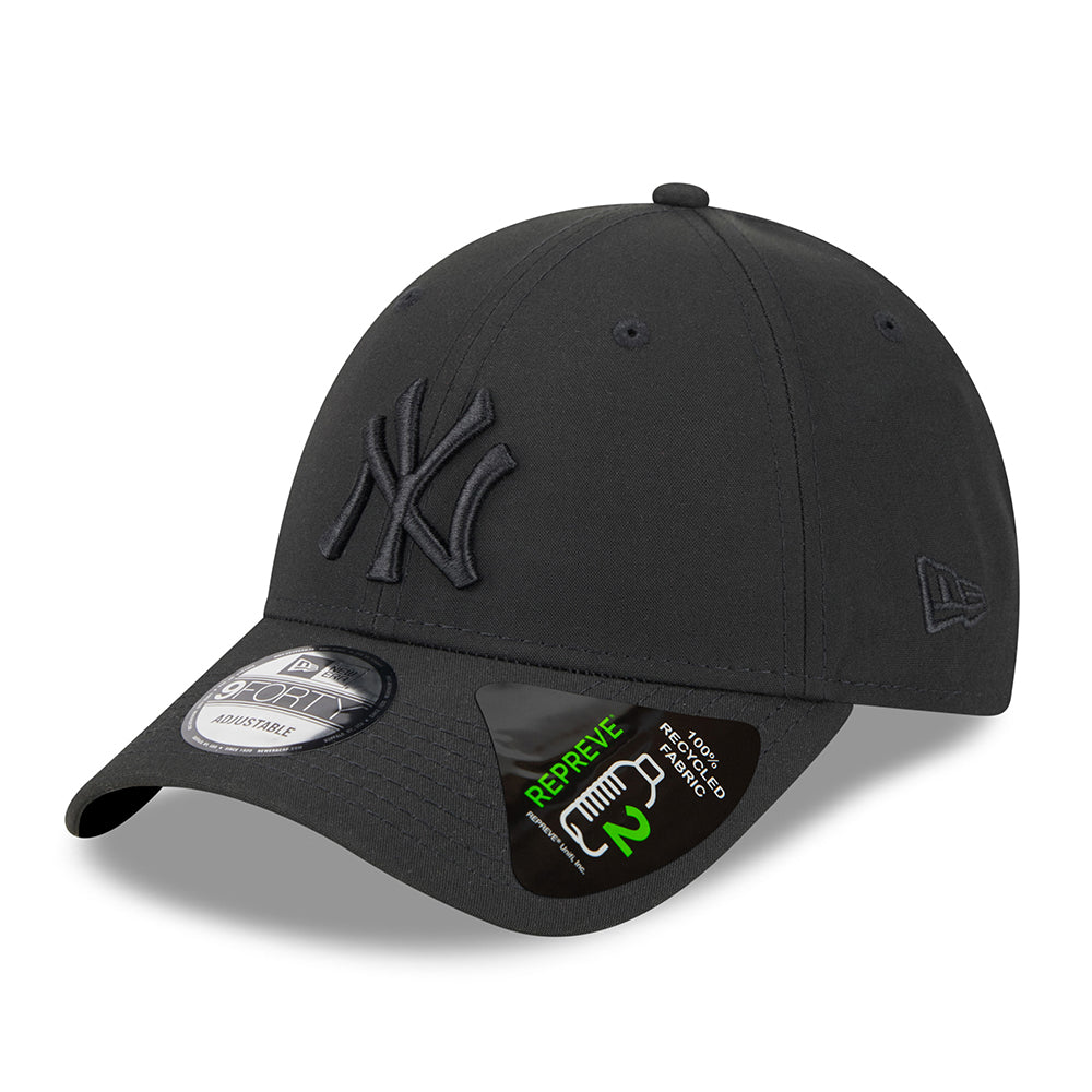 Gorra de béisbol 9FORTY MLB Repreve Outline New York Yankees de New Era - Negro sobre Negro