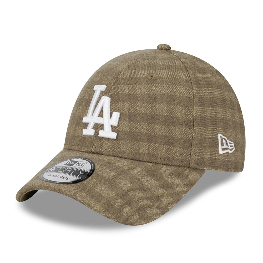 Gorra de béisbol 9FORTY MLB Flannel L.A. Dodgers de New Era - Camel-Blanco