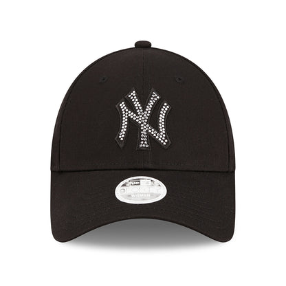 Gorra de béisbol mujeres 9FORTY MLB Diamante New York Yankees de New Era - Negro