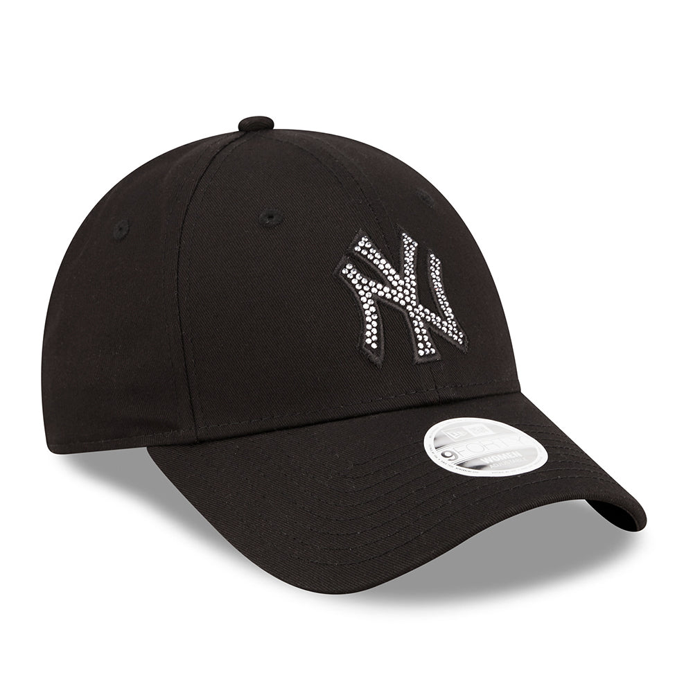 Gorra de béisbol mujeres 9FORTY MLB Diamante New York Yankees de New Era - Negro