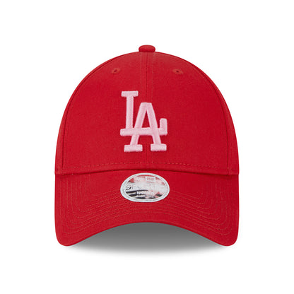 Gorra de béisbol mujer 9FORTY MLB League Essential L.A. Dodgers de New Era - Escarlata-Rosa