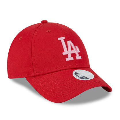 Gorra de béisbol mujer 9FORTY MLB League Essential L.A. Dodgers de New Era - Escarlata-Rosa