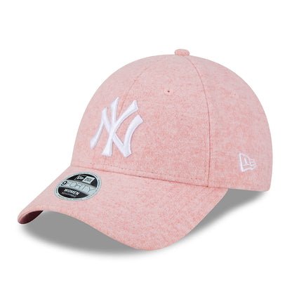 Gorra de béisbol mujeres 9FORTY MLB Wool New York Yankees de New Era - Rosa-Blanco